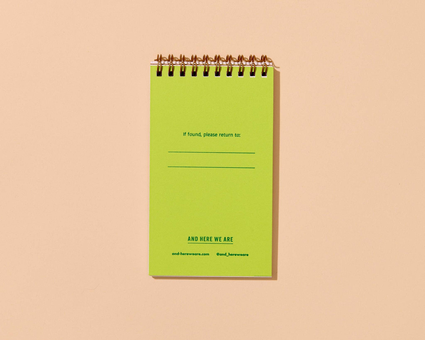 Coffee Mug Letterpress Spiral Pocket Notebook