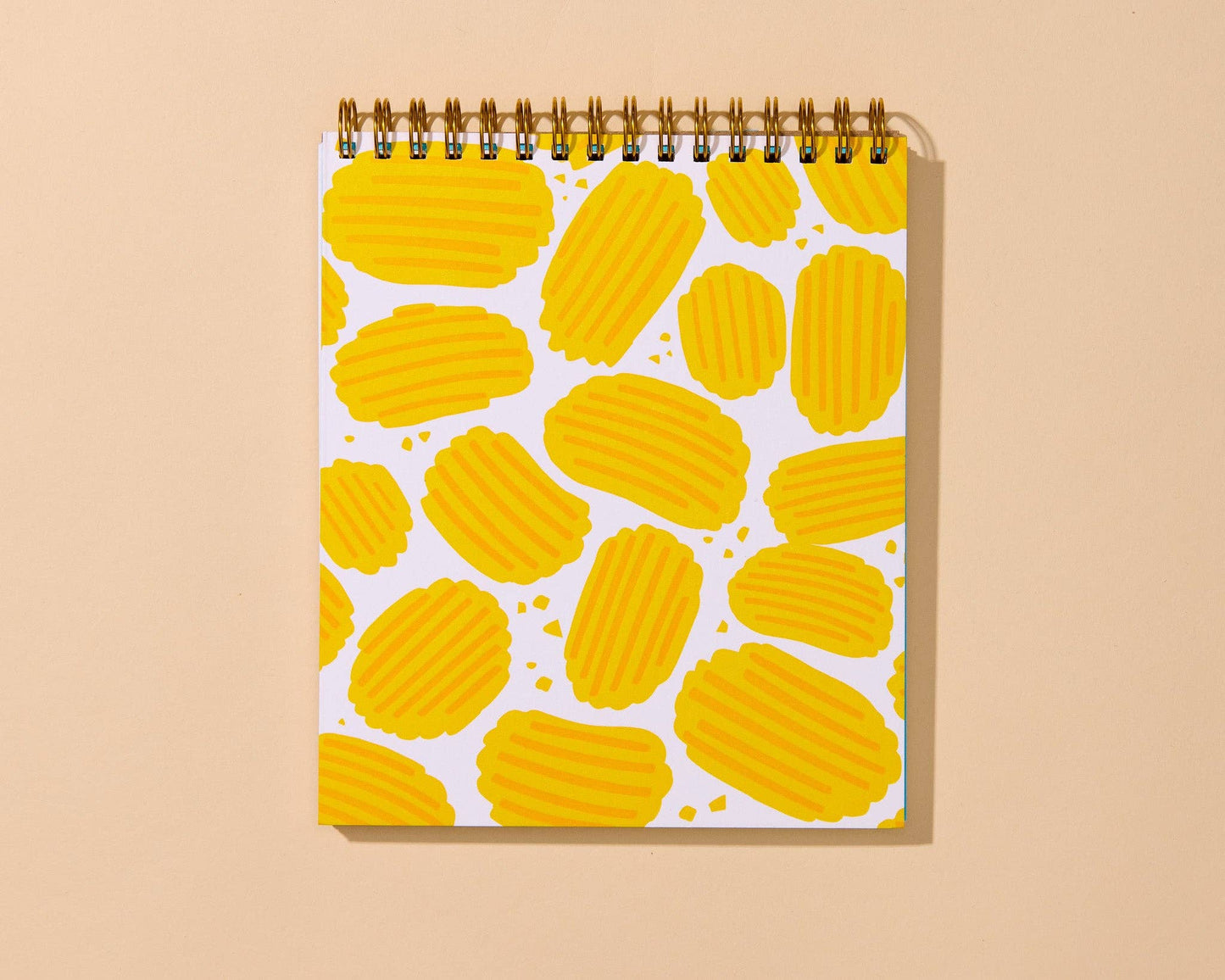 Potato Chip Letterpress Unlined Spiral Notebook