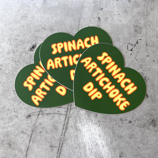 Three Spinach Artichoke Dip Stickers