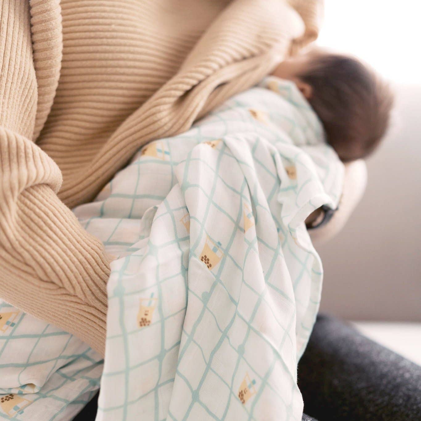 Boba Picnic Swaddle Blanket: Assorted Colors