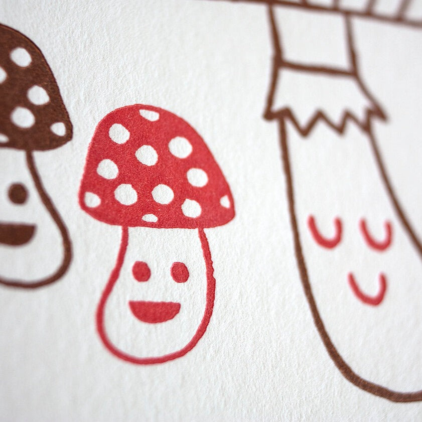 Mushrooms Birthday Card