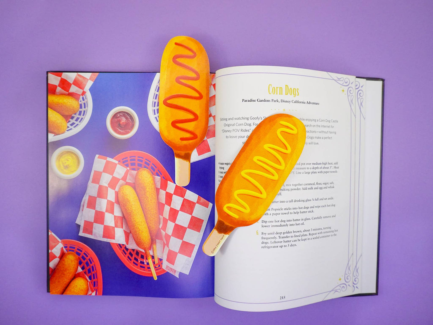 Corn Dog Die-Cut Bookmark