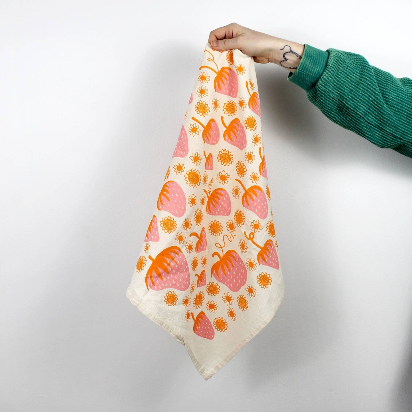 Strawberry Printed Tea Towel
