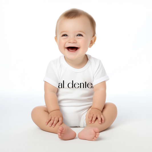 Al Dente Baby Onesie: Various Sizes