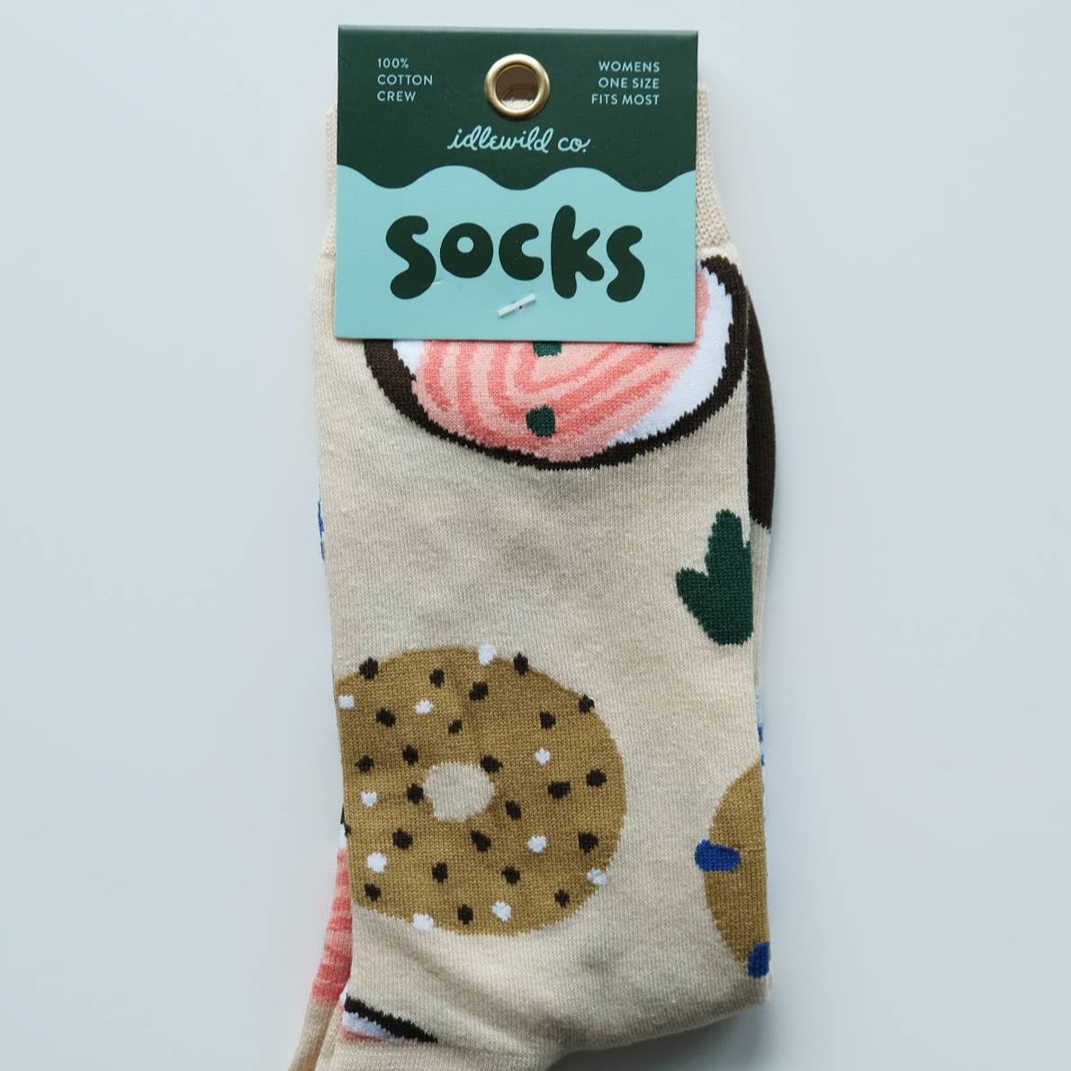 Bagel socks in packaging