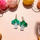 Acrylic bok choy dangle earrings 