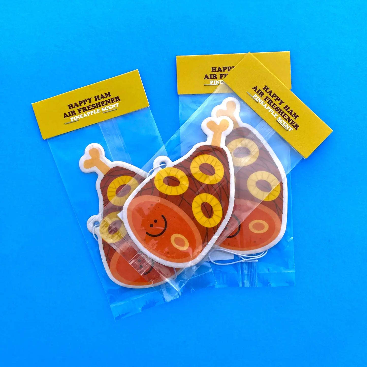 Honeybaked ham w/pineapples air freshener in packaging