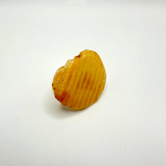 Ruffles chip dipped in resin