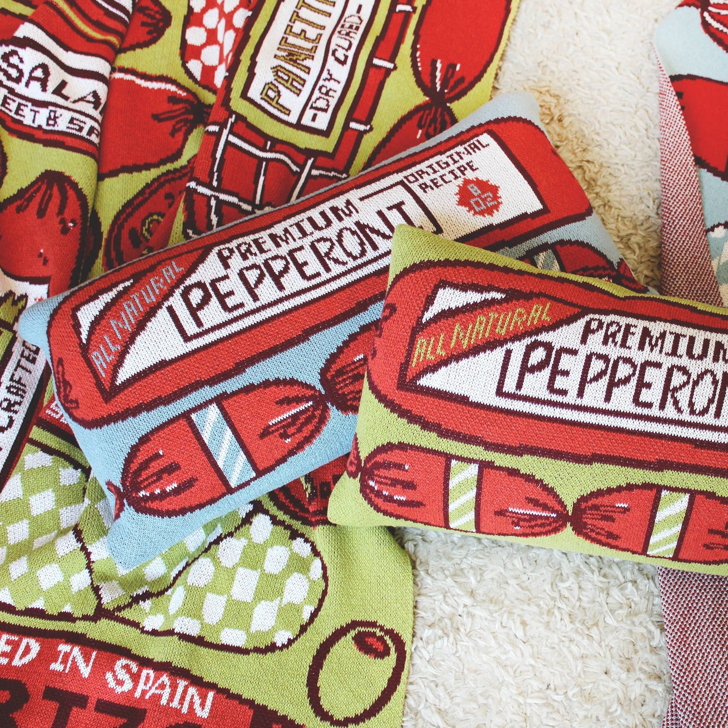 Pepperoni and salami meat blanket
