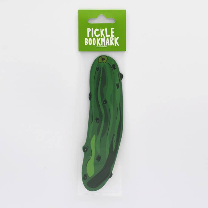 Pickle bookmark inside packaging