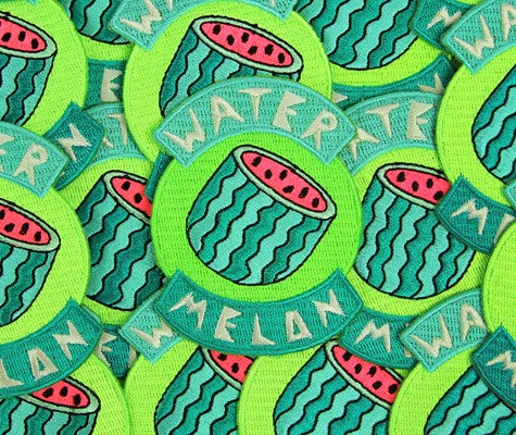 lost of watermelon patches with the words and a watermelon cut in half exposing seeds.