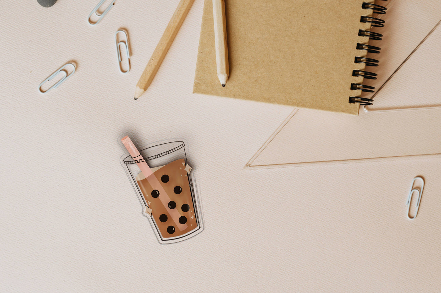 Boba Clear Sticker