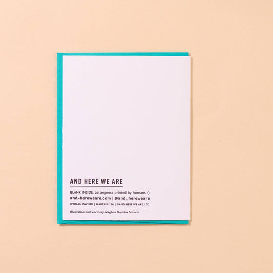 Perfect Pear Letterpress Card