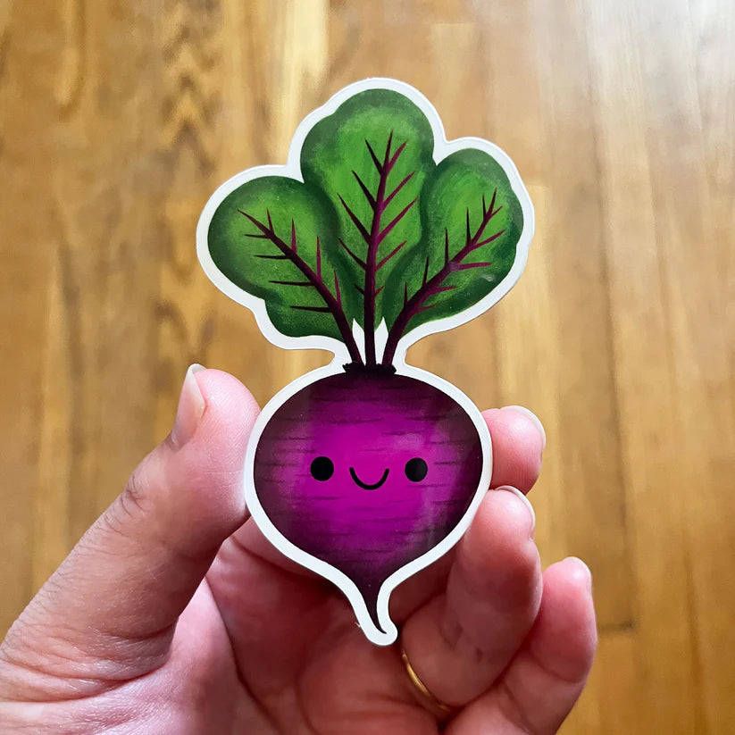 Purple beet root sticker