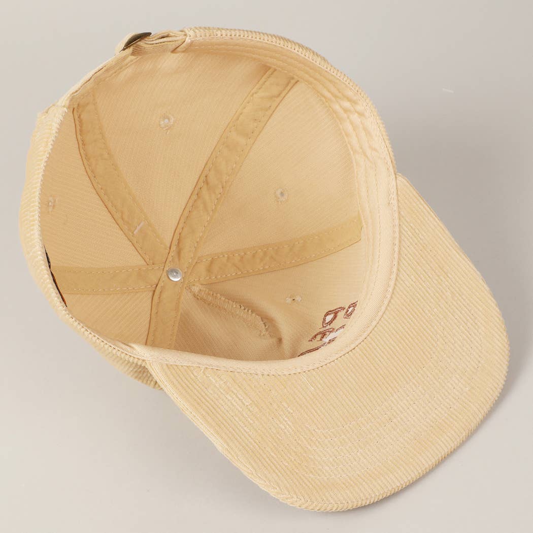 Peanut Butter Corduroy Hat