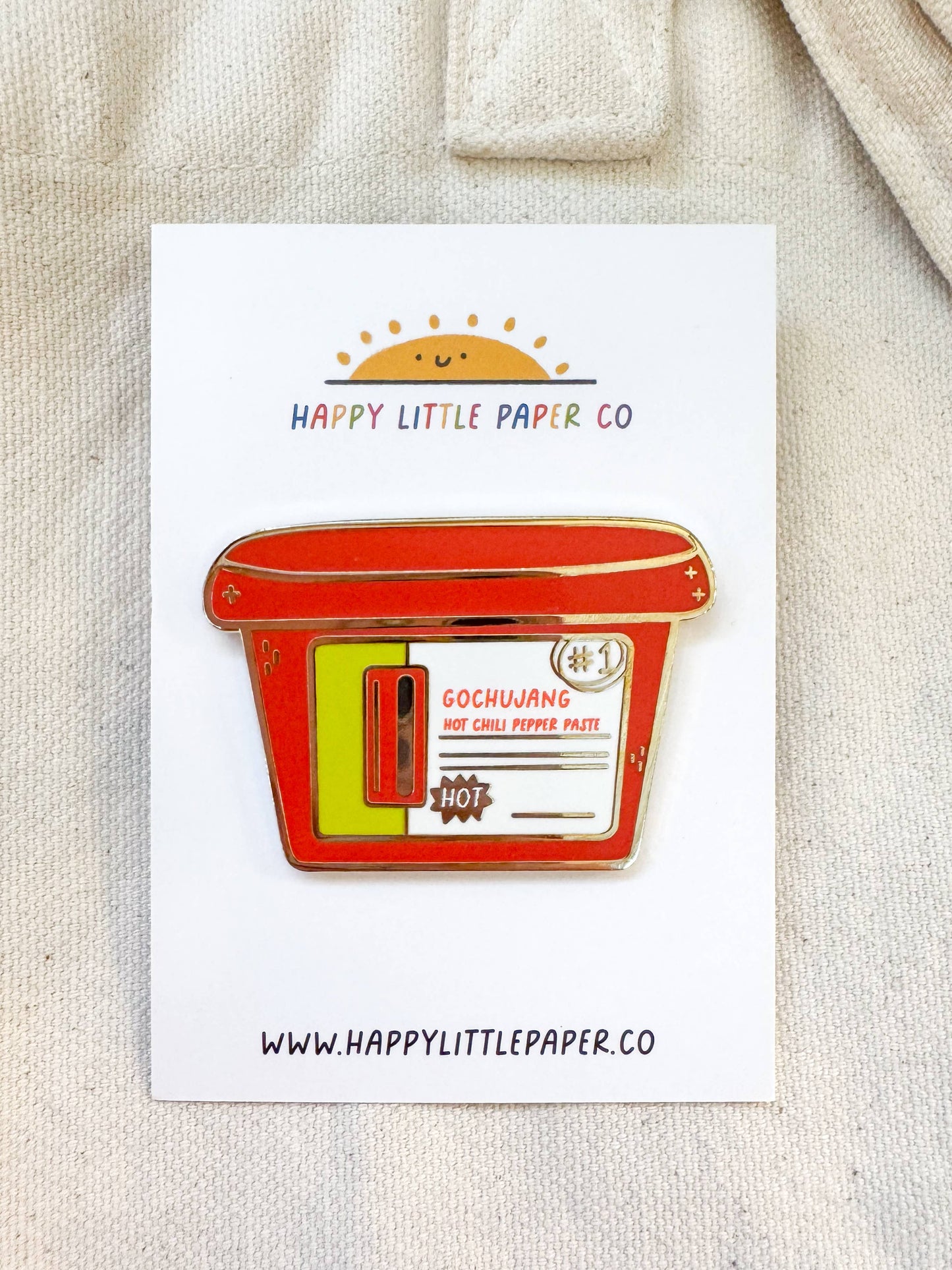 Gochujang Enamel Pin