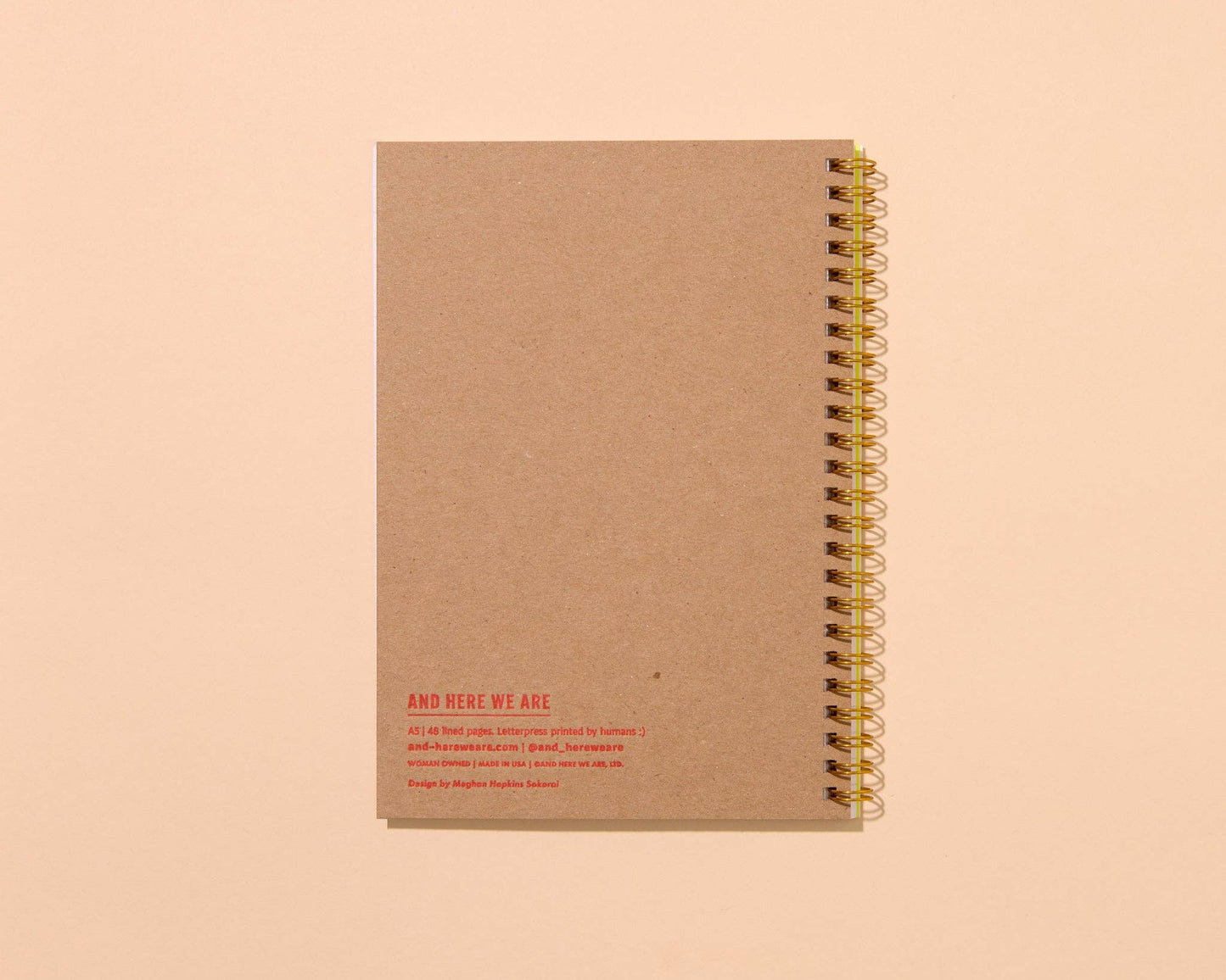 Potato Letterpress Spiral Notebook