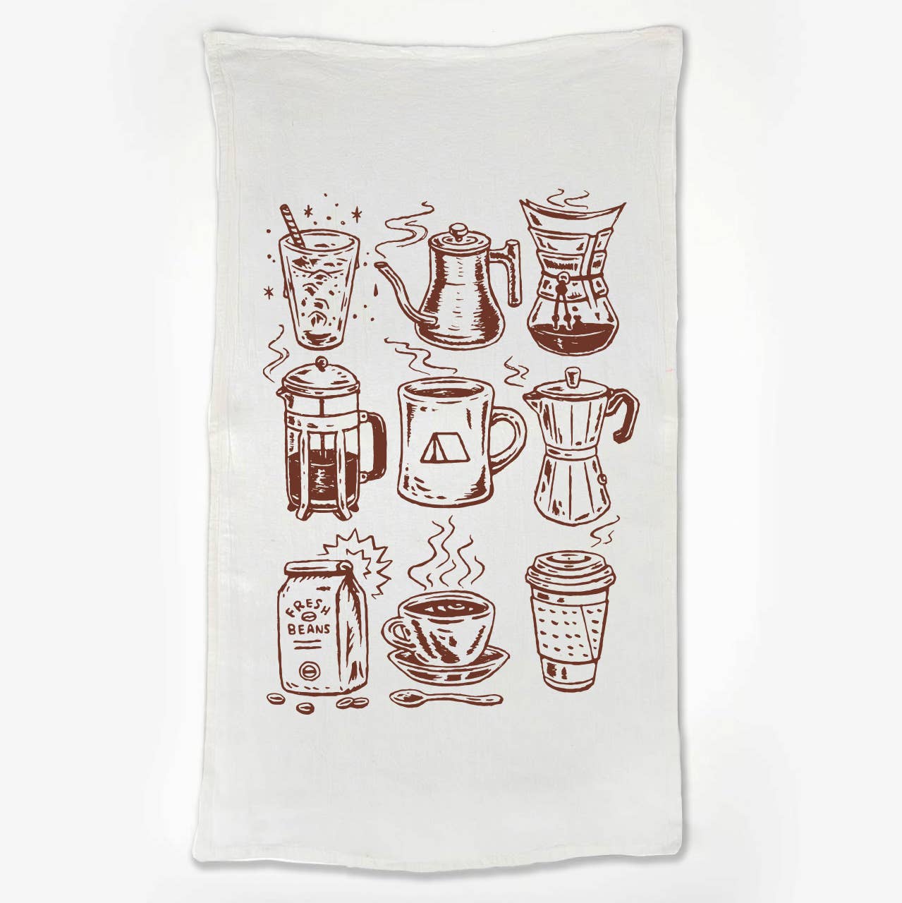 Coffee Shop Tea Towel