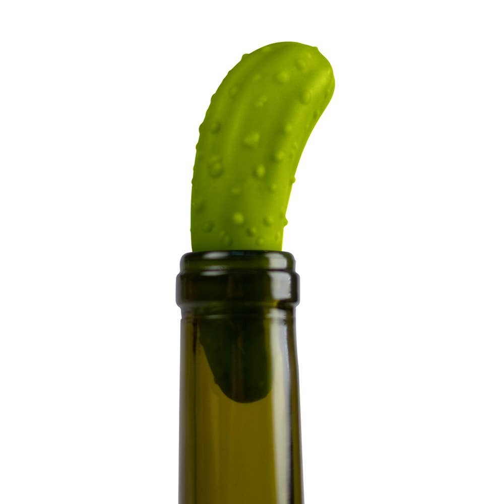 green dill pickle wine stopper