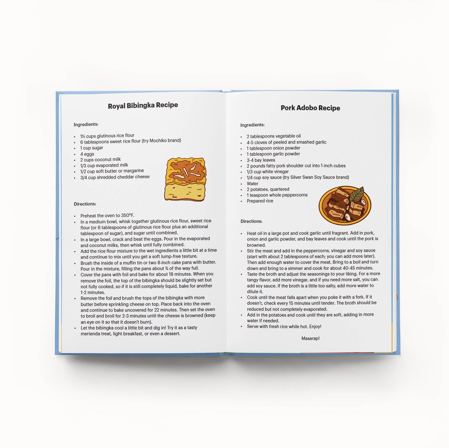 Inside pages of "A Very Asian Guide to Filipino Food"