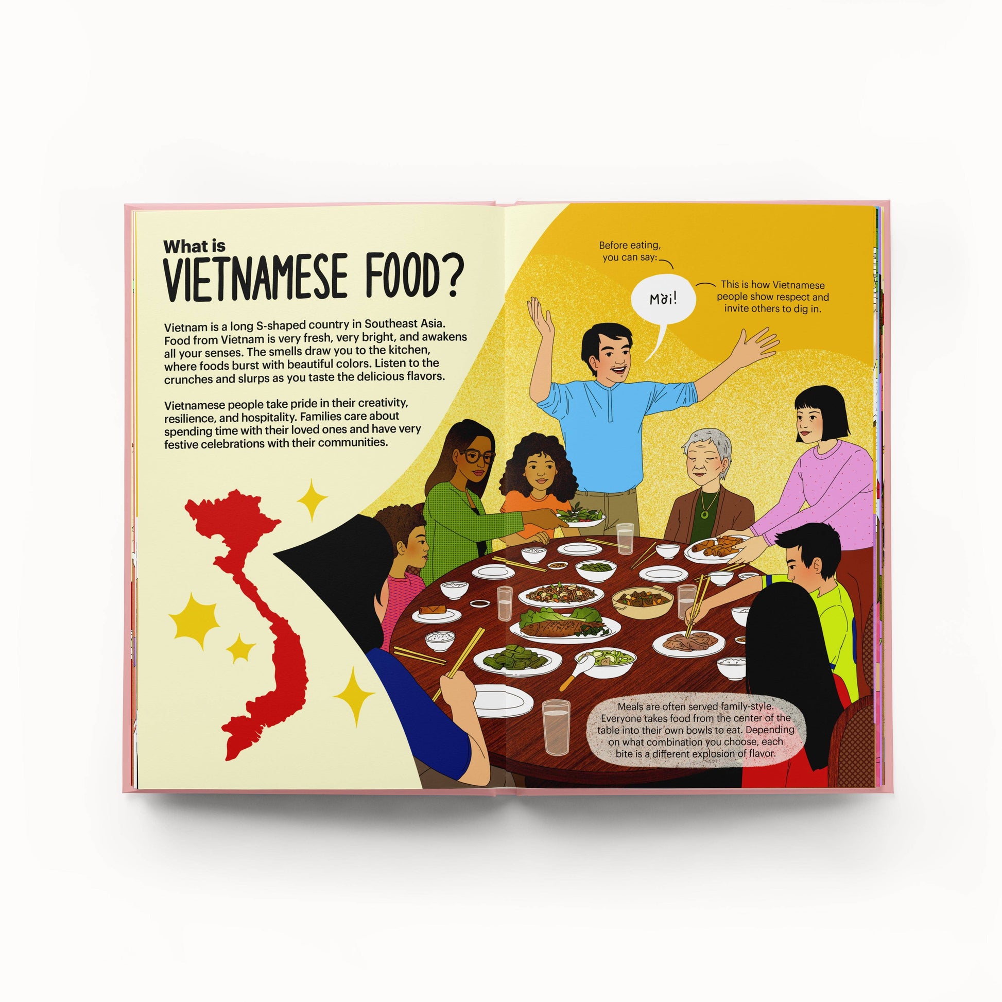 inside pages of "A Very Asian Guide to Vietnamese Food" book