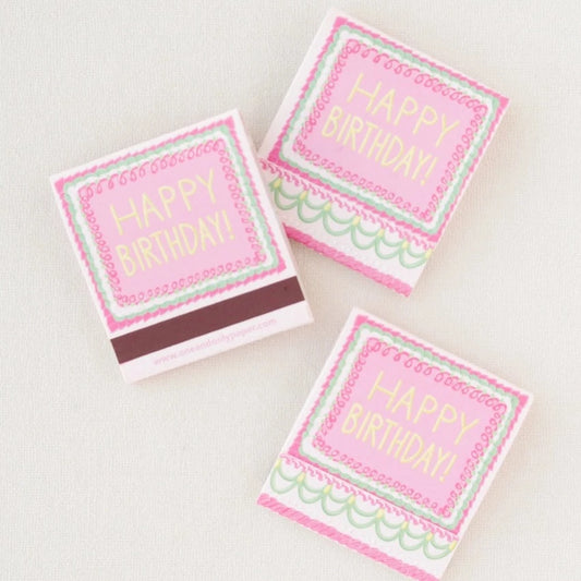 3 Happy Bitthday Matchbooks.