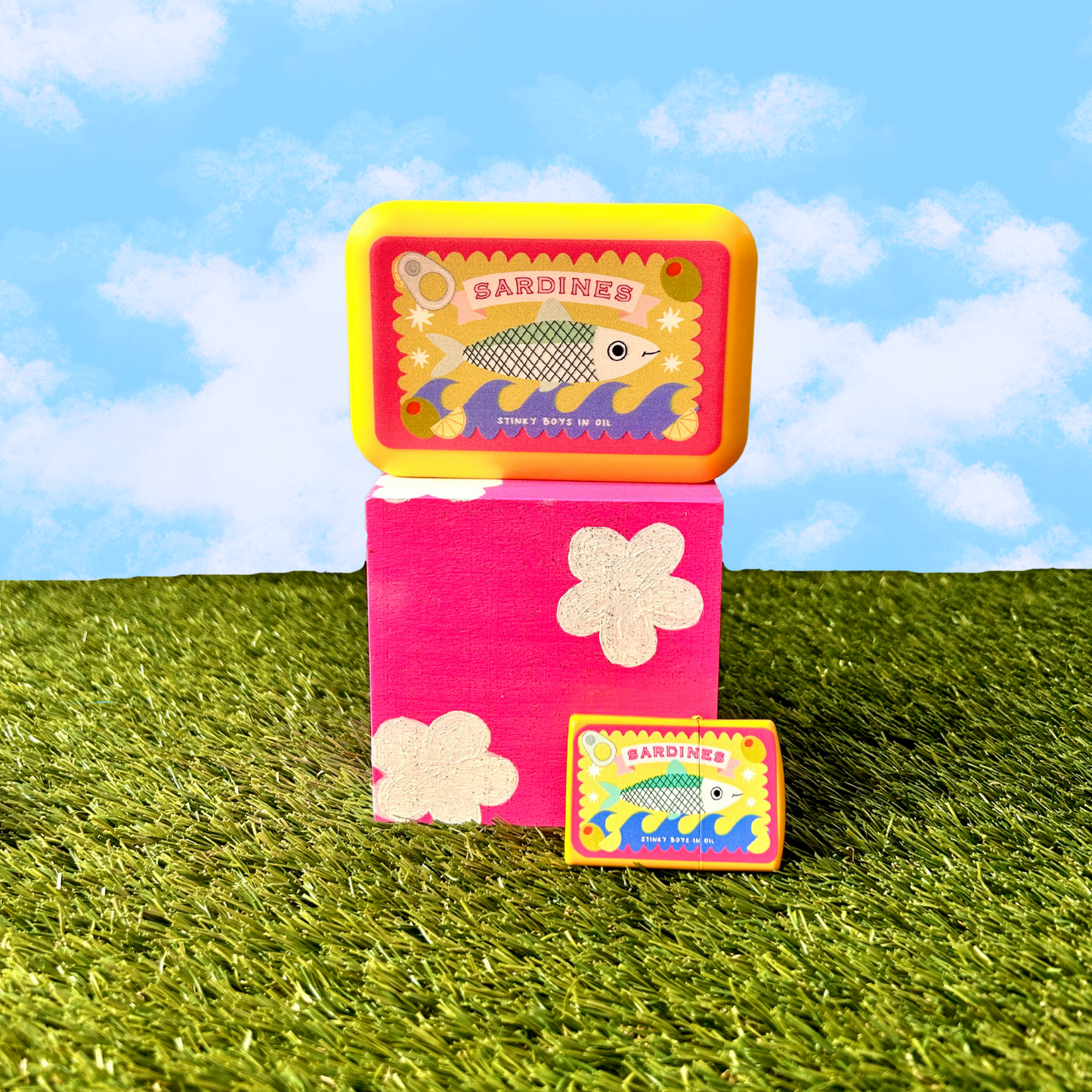 yellow sardine refillable lighter