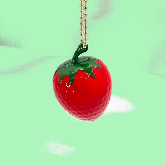 The strawberry lighter on a chain
