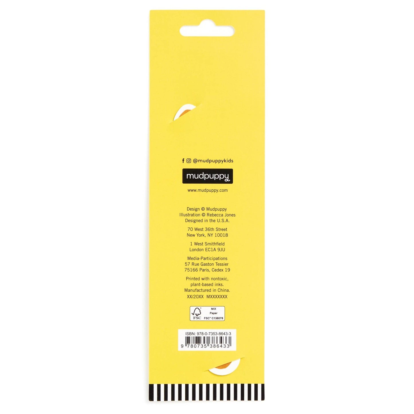 Yellow packaging with Mudpuppy branding on a white background