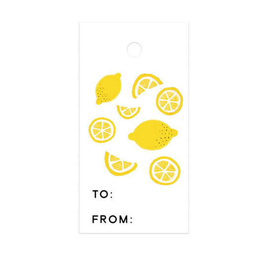 Lemon Gift Tag set of 10 