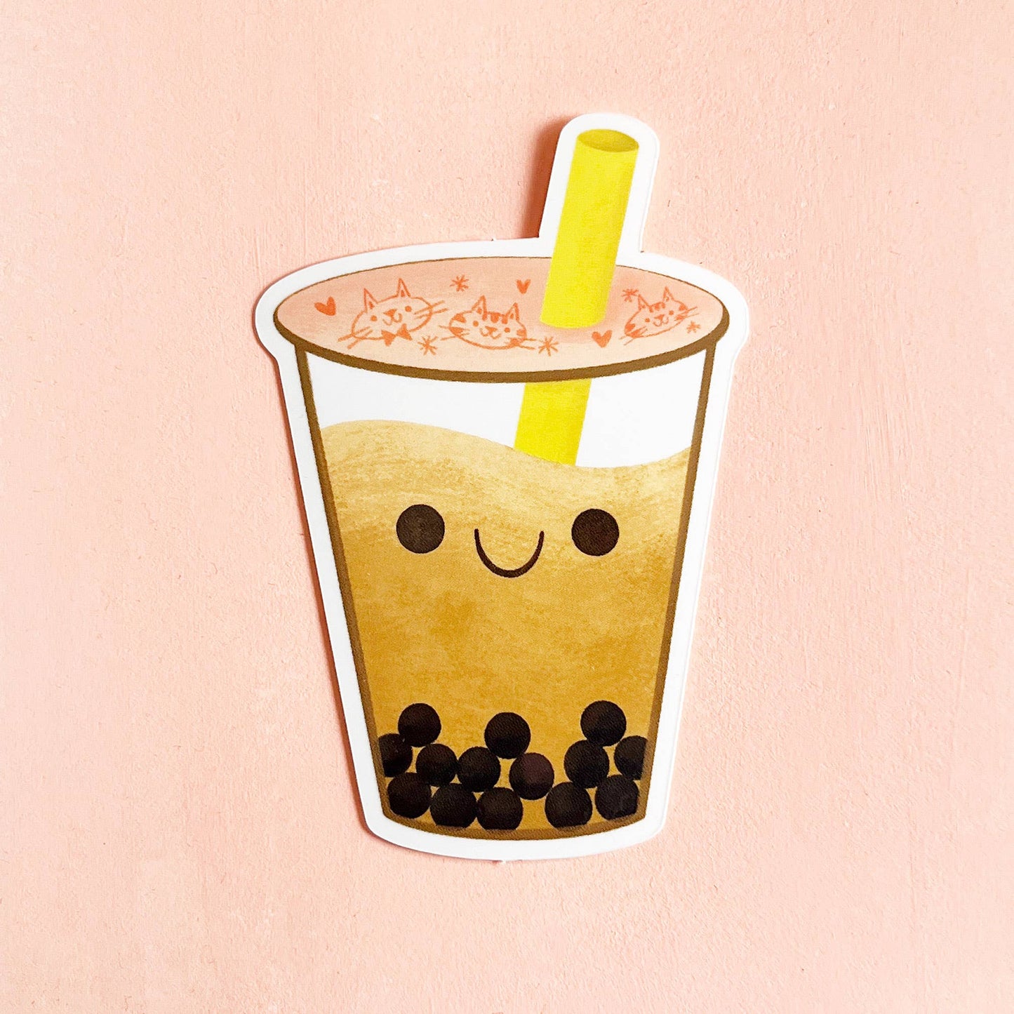 Boba milk tea sticker