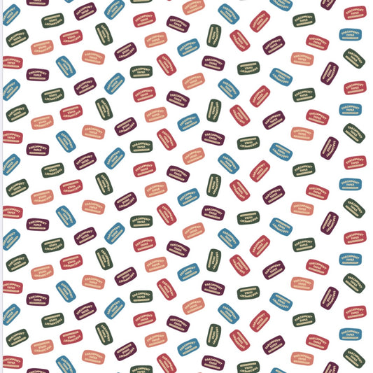 gift wrap with parchment paper logo