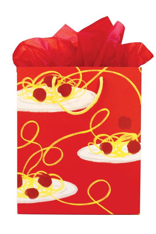 Spaghetti designed gift bag