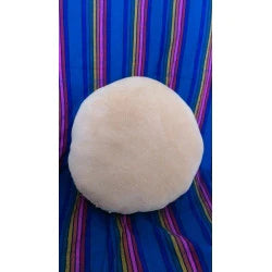 back/underside view of concha pillow cushion