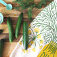 dill dish towel by The Neighborgoods on cutting board 