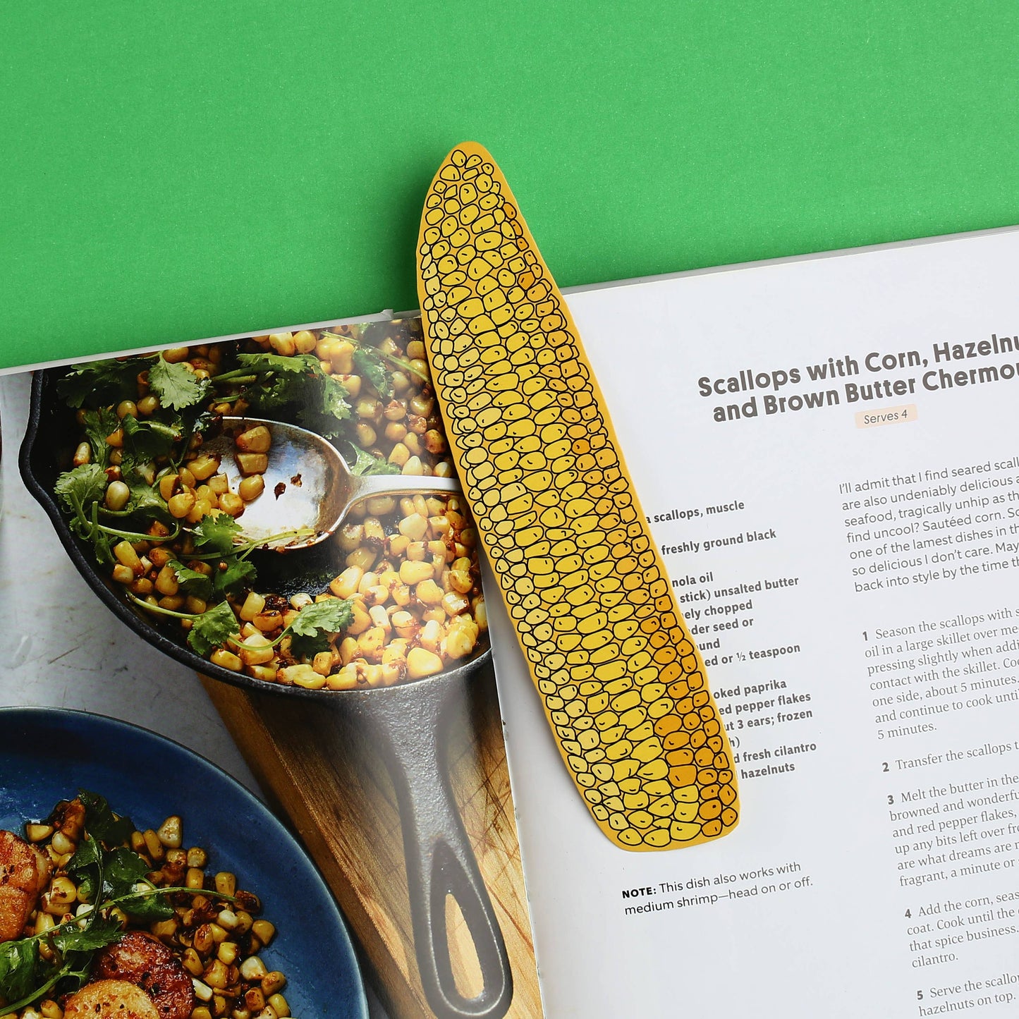 Ear of corn bookmark