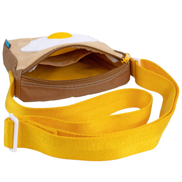 Interior of egg on toast bag