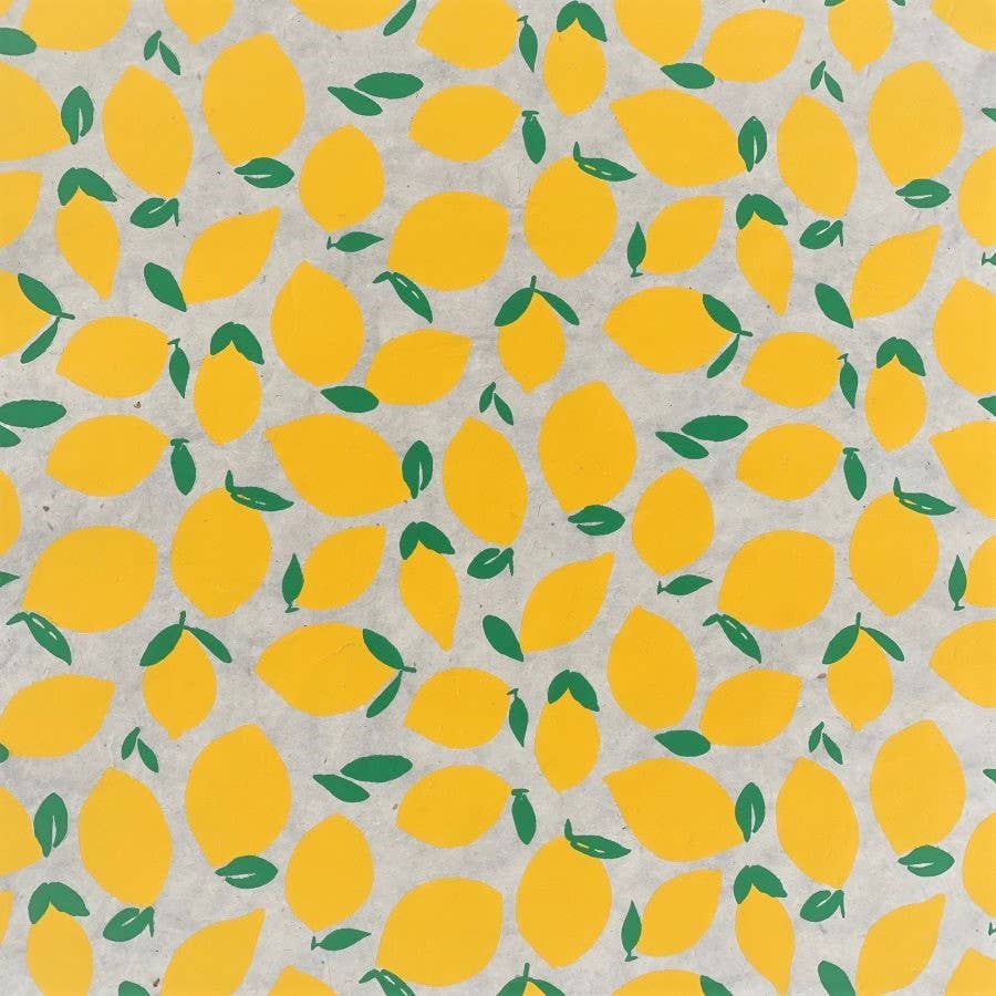 Lemon wrapping paper