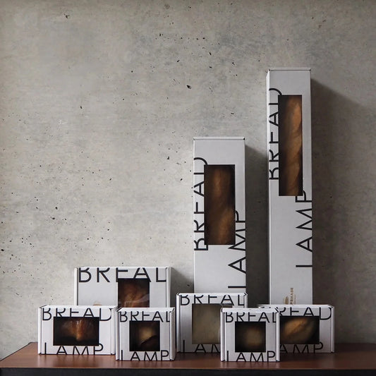 Pampshade bread lamps in box packaging