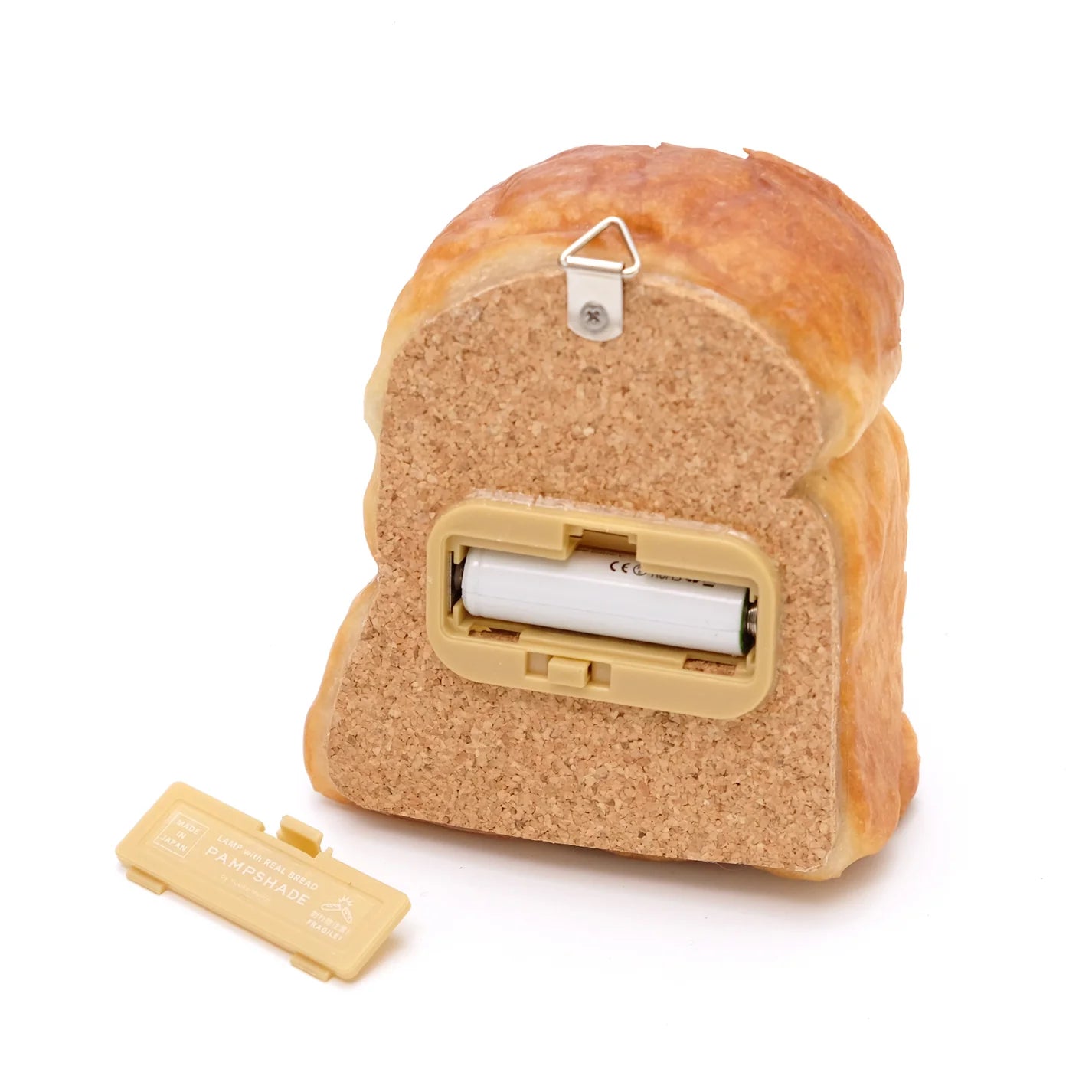 Battery slot for pampshade toast bread lamp