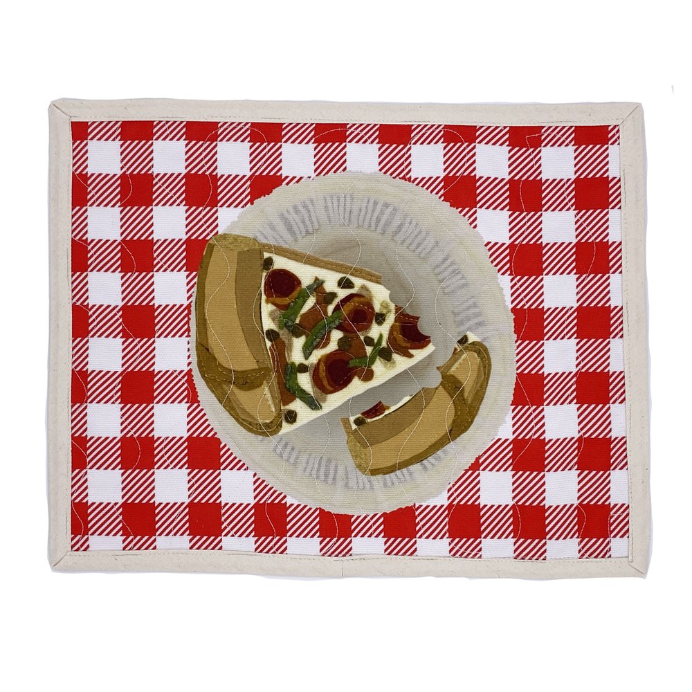 Pizza Placemat by Quirky Digs -- slice of pizza