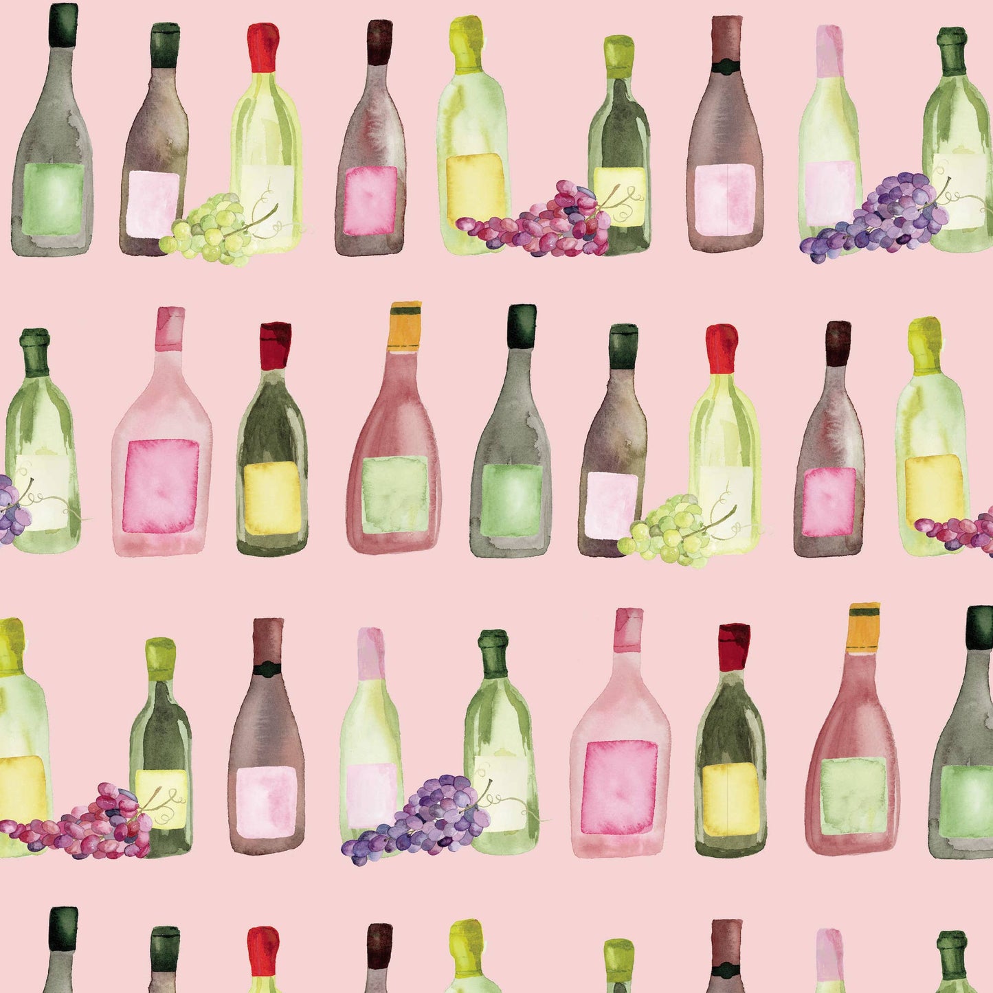 Wine bottle sheet of wrapping paper