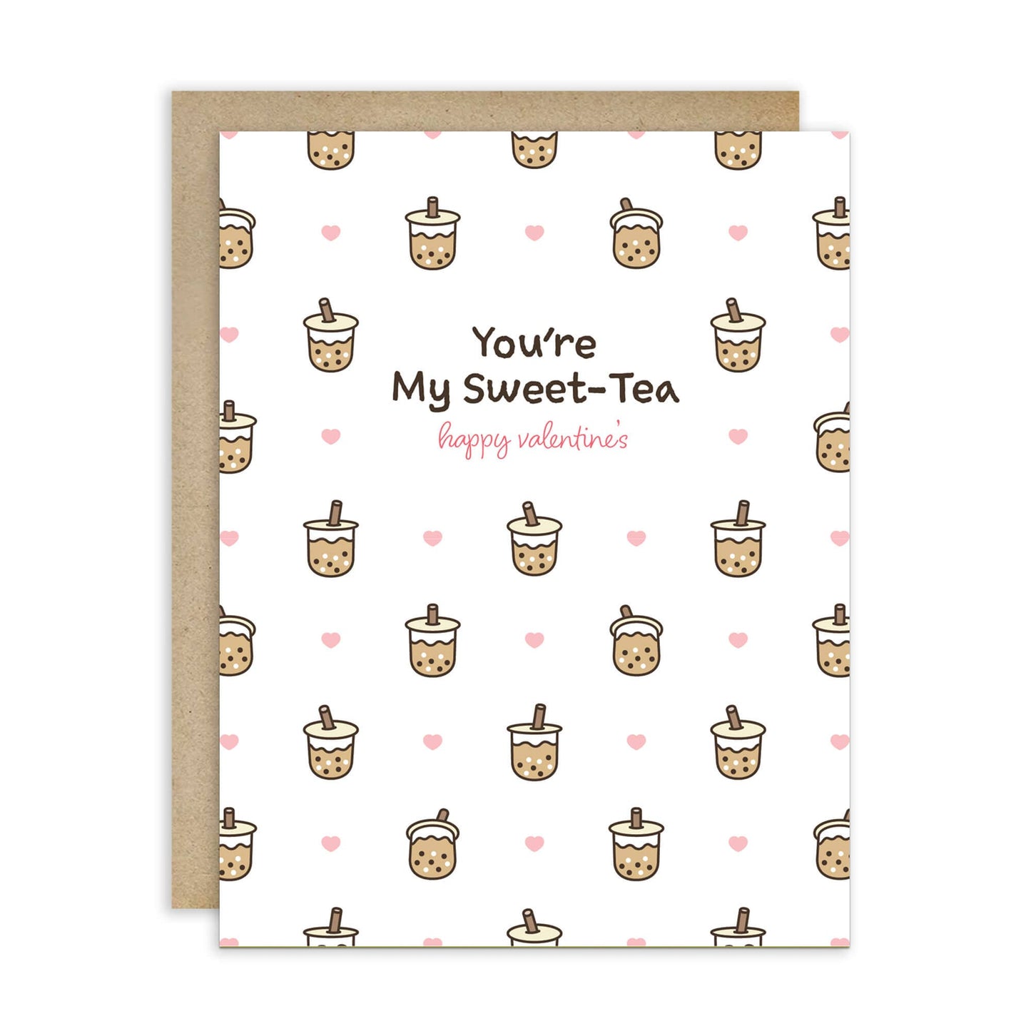 My Sweet-Tea Boba Valentine’s Card