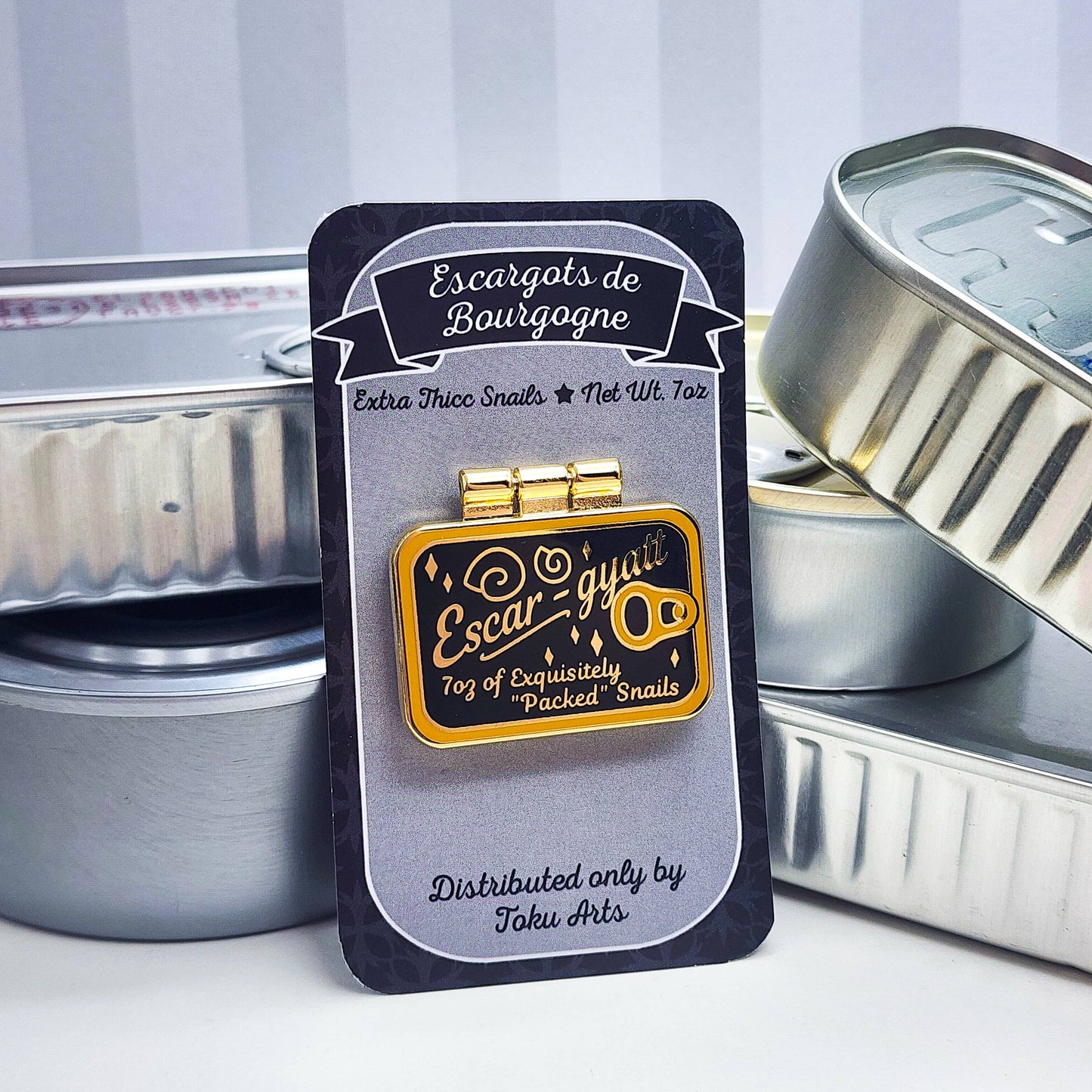 Tinned Escargot Enamel Pin