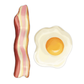 Eggs & Bacon Die-Cut Bookmark
