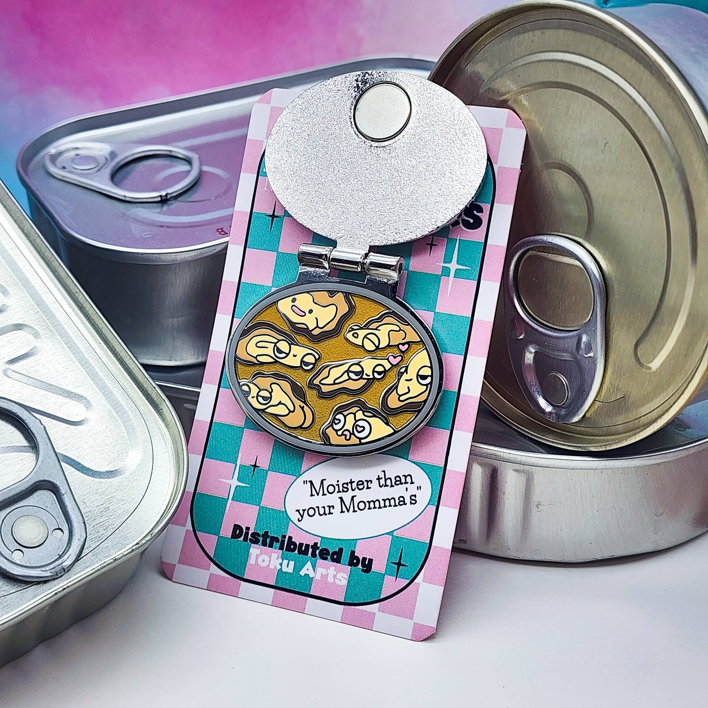 Tinned Oysters Enamel Pin