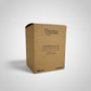 Brown cardboard box with 'Crafted in California' text on a white background