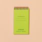 Coffee Mug Letterpress Spiral Pocket Notebook