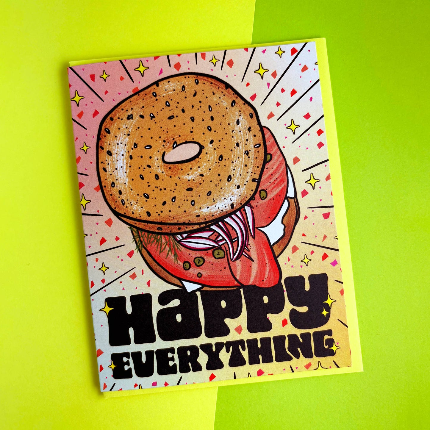 Happy Everything Bagel Card