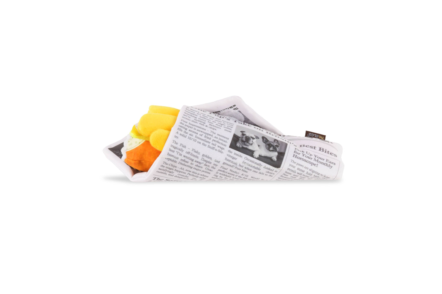 Fish and Chippy Chews Dog Toy